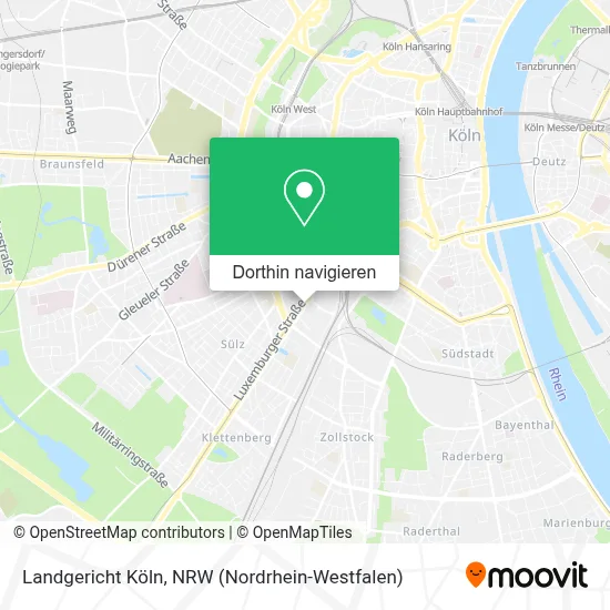 Landgericht Köln Karte