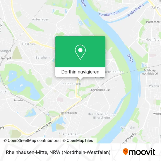 Rheinhausen-Mitte Karte