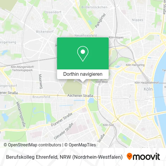 Berufskolleg Ehrenfeld Karte