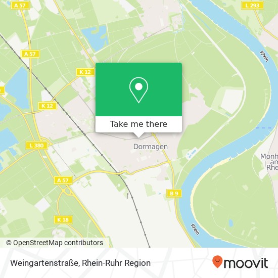 Weingartenstraße Karte