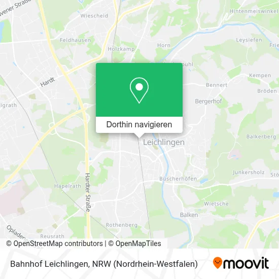 Bahnhof Leichlingen Karte