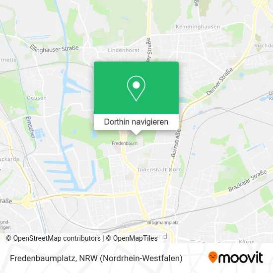 Fredenbaumplatz Karte