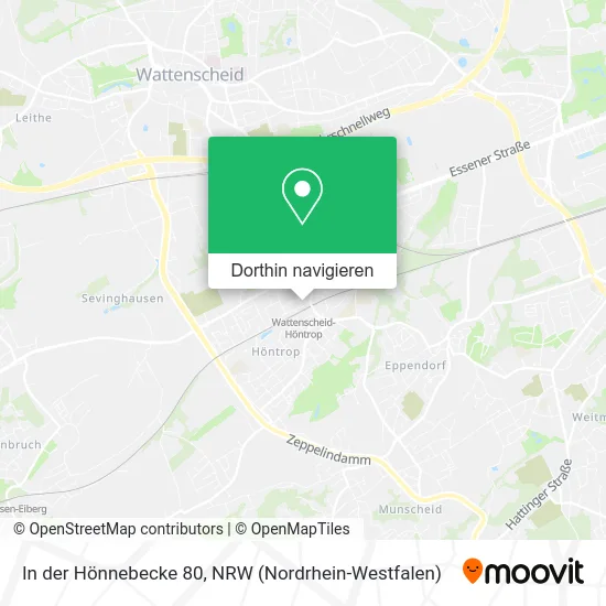 In der Hönnebecke 80 Karte