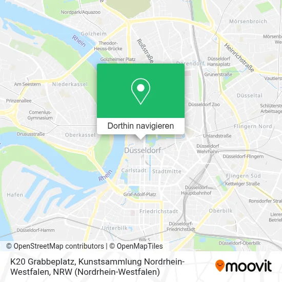 K20 Grabbeplatz, Kunstsammlung Nordrhein-Westfalen Karte