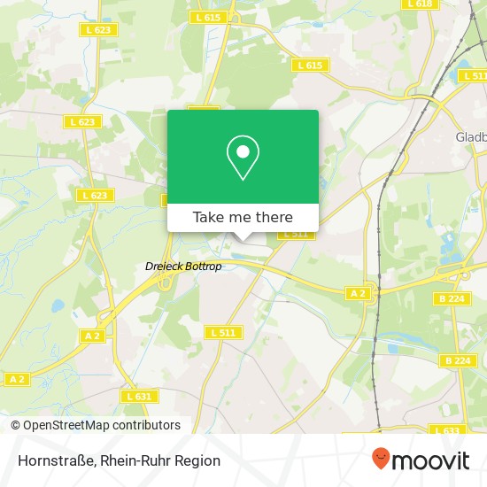 Hornstraße Karte