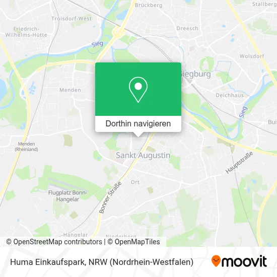 Huma Einkaufspark Karte