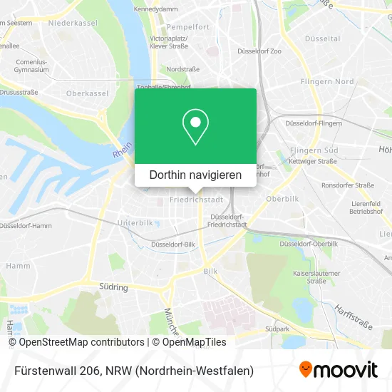 Fürstenwall 206 Karte