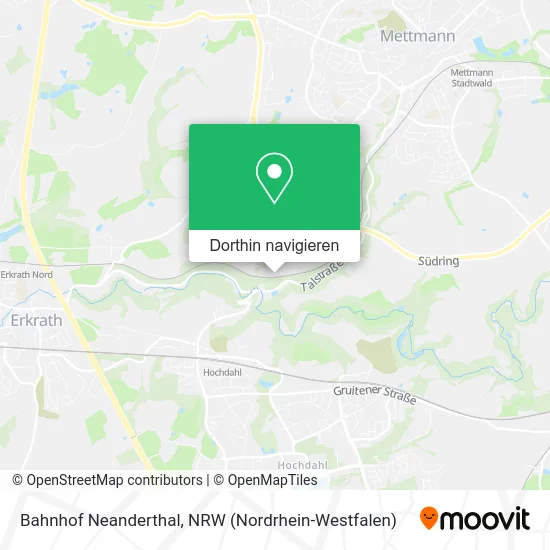 Bahnhof Neanderthal Karte