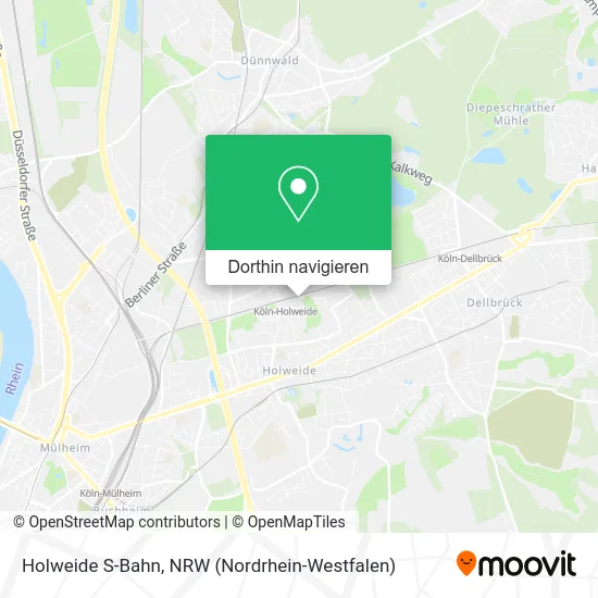 Holweide S-Bahn Karte