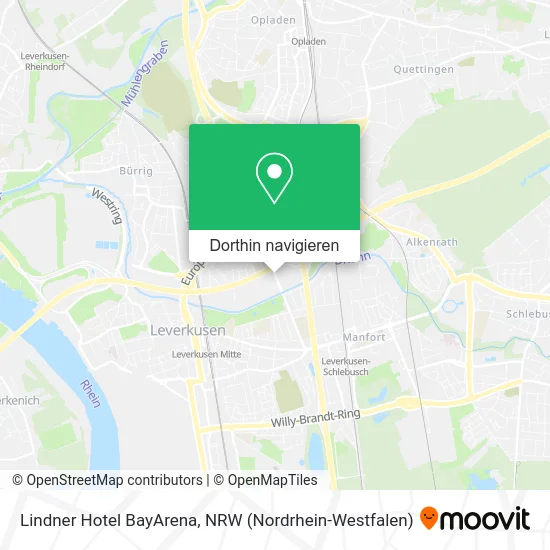 Lindner Hotel BayArena Karte