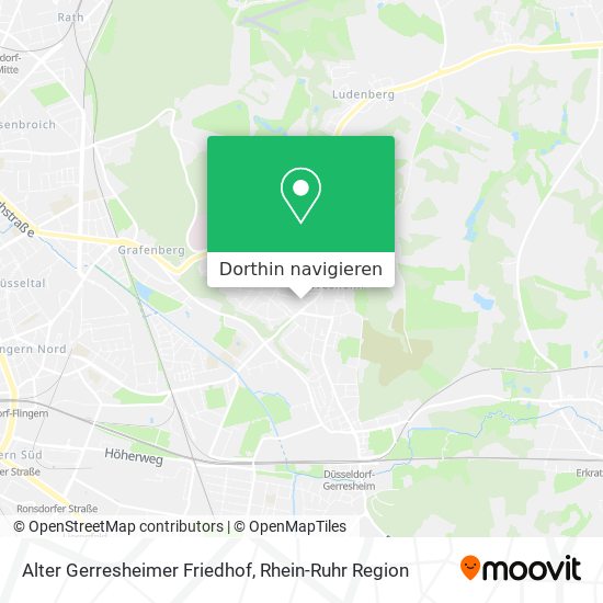 Alter Gerresheimer Friedhof Karte