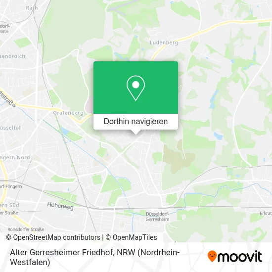 Alter Gerresheimer Friedhof Karte