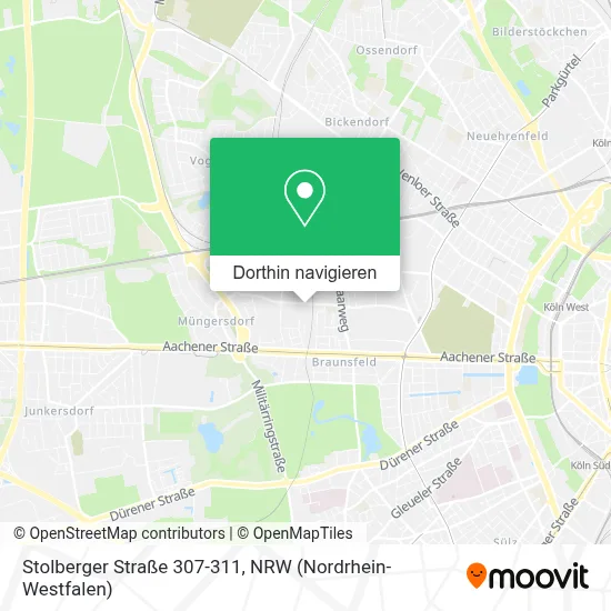 Stolberger Straße 307-311 Karte