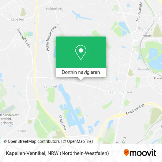 Kapellen-Vennikel Karte