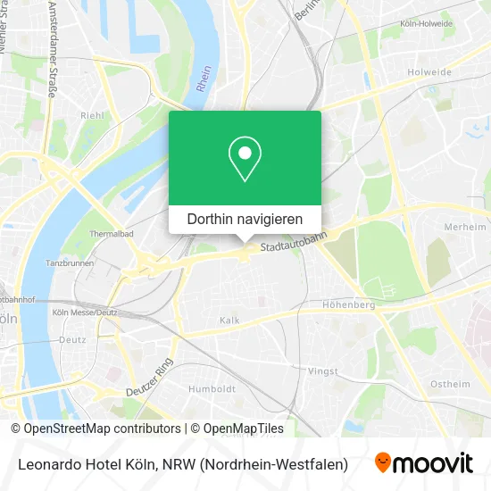 Leonardo Hotel Köln Karte