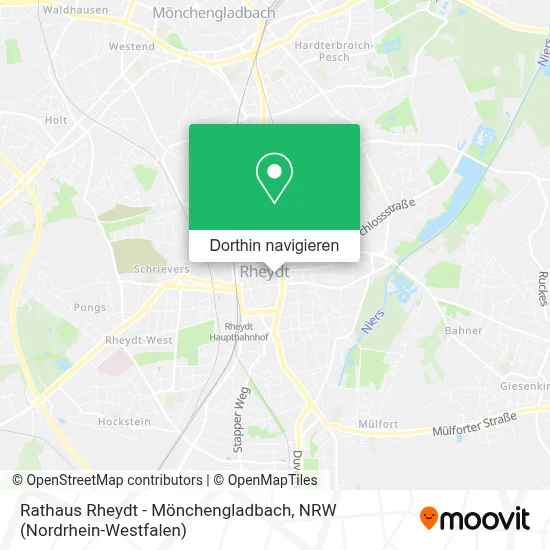 Rathaus Rheydt - Mönchengladbach Karte