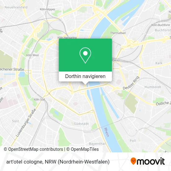 art'otel cologne Karte
