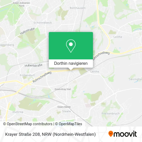 Krayer Straße 208 Karte