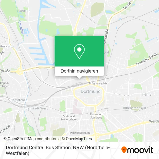 Dortmund Central Bus Station Karte