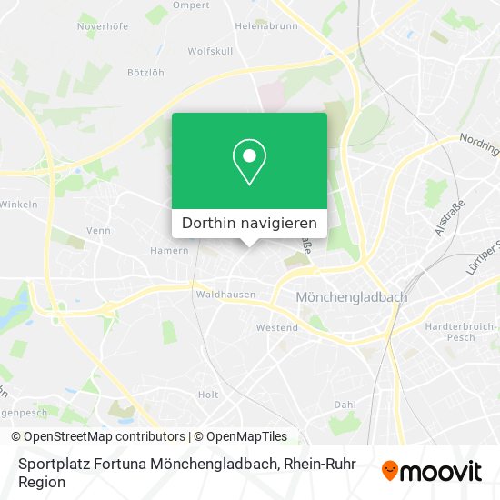 Sportplatz Fortuna Mönchengladbach Karte