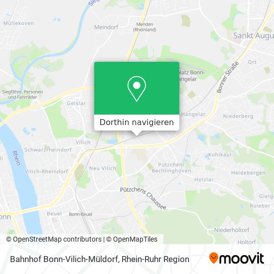 Bahnhof Bonn-Vilich-Müldorf Karte