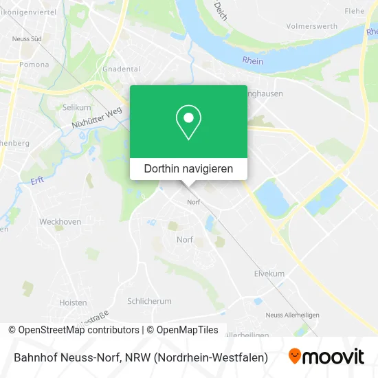 Bahnhof Neuss-Norf Karte