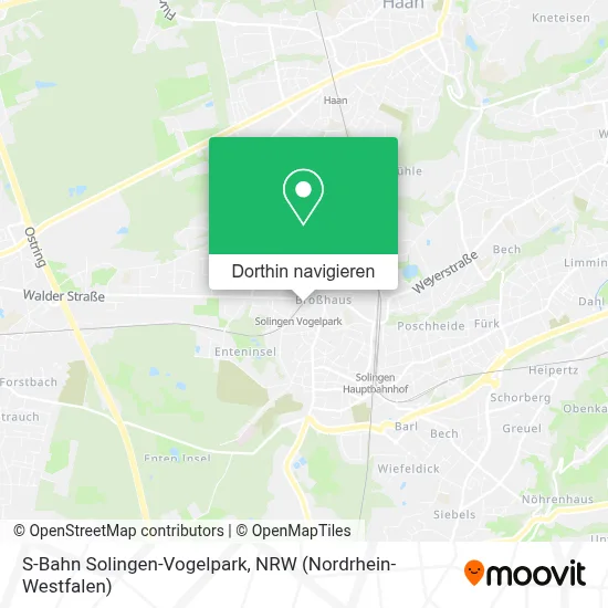 S-Bahn Solingen-Vogelpark Karte