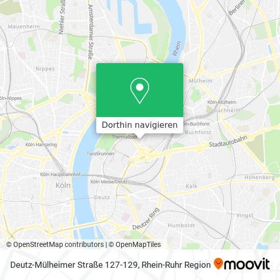 Deutz-Mülheimer Straße 127-129 Karte
