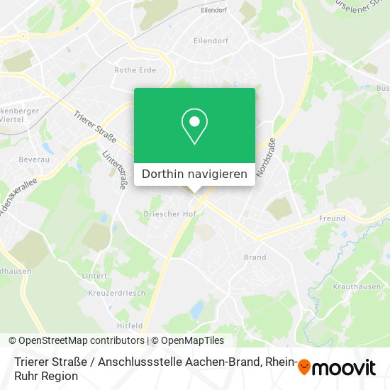 Trierer Straße / Anschlussstelle Aachen-Brand Karte