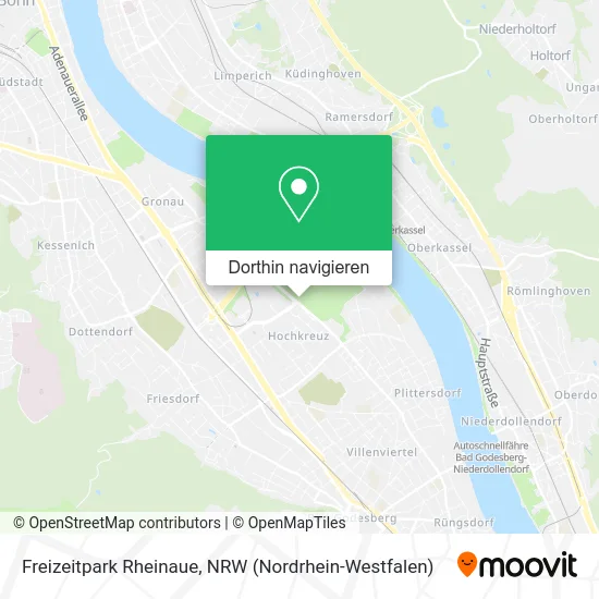 Freizeitpark Rheinaue Karte