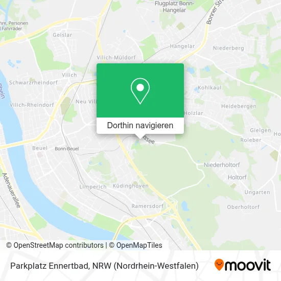 Parkplatz Ennertbad Karte