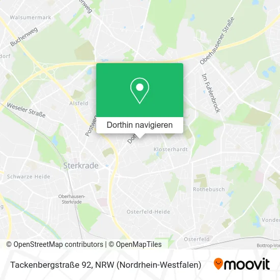 Tackenbergstraße 92 Karte