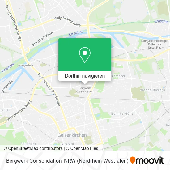 Bergwerk Consolidation Karte