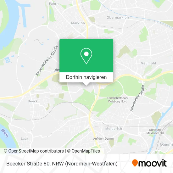 Beecker Straße 80 Karte
