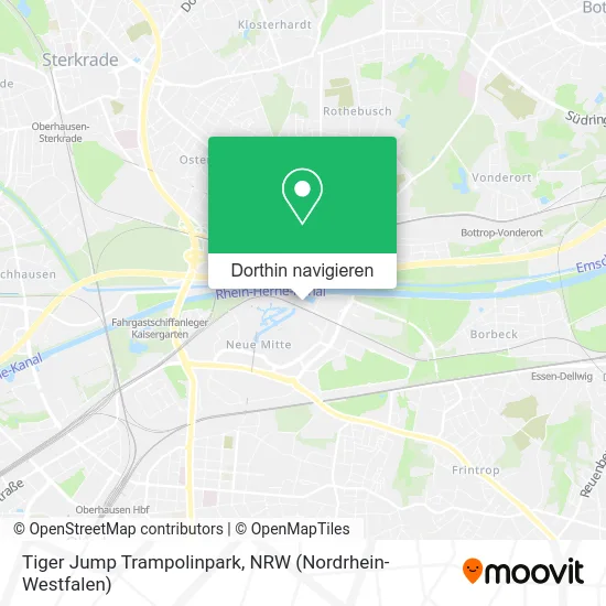 Tiger Jump Trampolinpark Karte