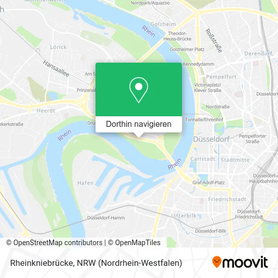 Rheinkniebrücke Karte