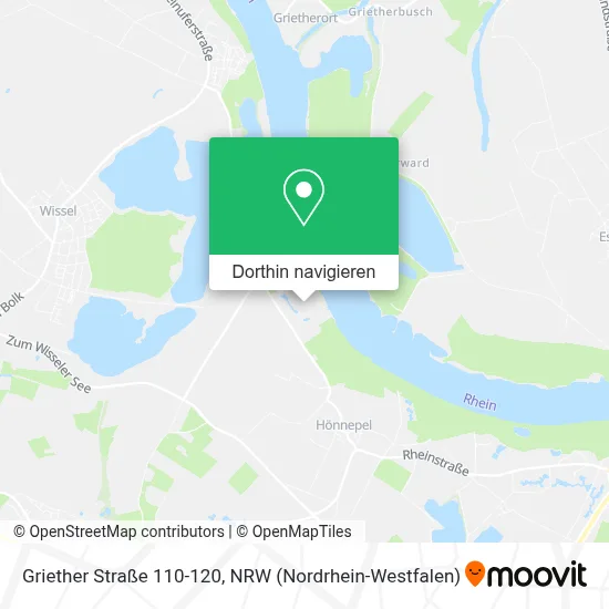 Griether Straße 110-120 Karte