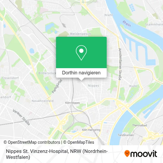 Nippes St. Vinzenz-Hospital Karte