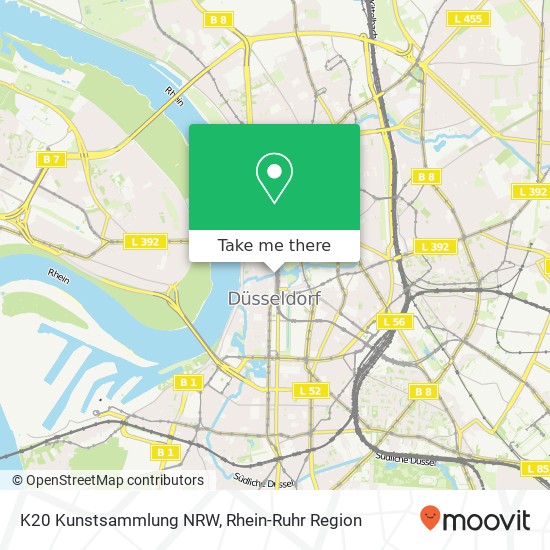 K20 Kunstsammlung NRW Karte