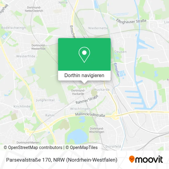 Parsevalstraße 170 Karte