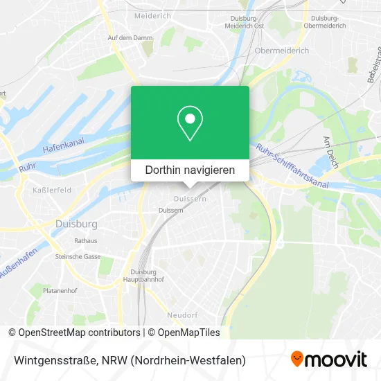 Wintgensstraße Karte