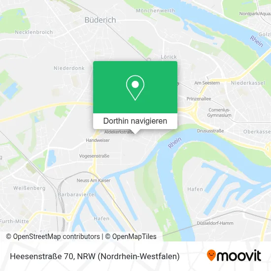 Heesenstraße 70 Karte
