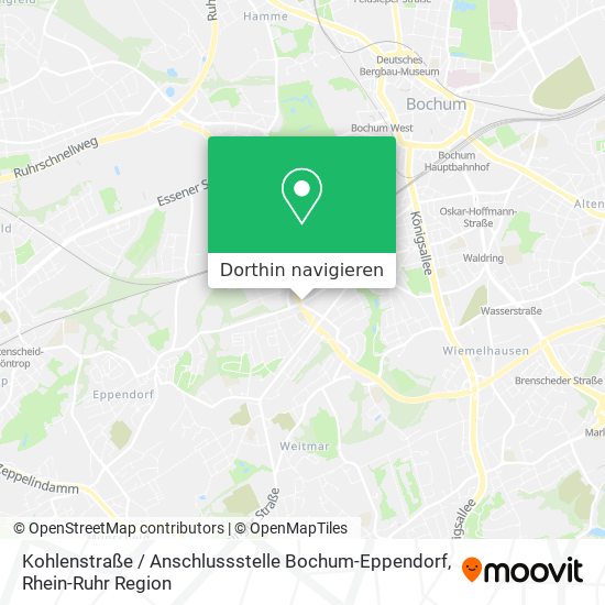 Kohlenstraße / Anschlussstelle Bochum-Eppendorf Karte
