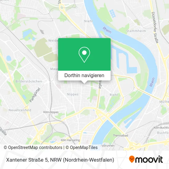 Xantener Straße 5 Karte