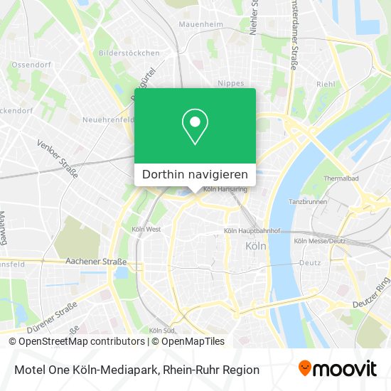 Motel One Köln-Mediapark Karte