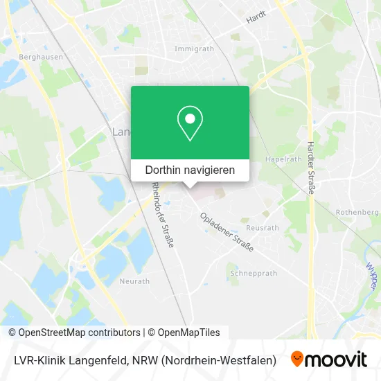 LVR-Klinik Langenfeld Karte