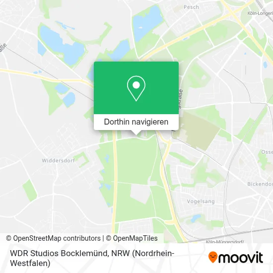 WDR Studios Bocklemünd Karte