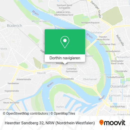 Heerdter Sandberg 32 Karte