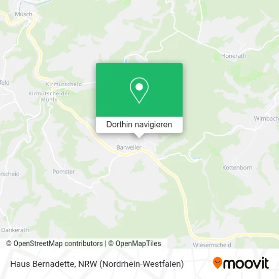 Haus Bernadette Karte