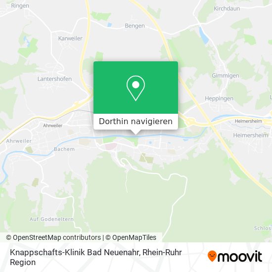 Knappschafts-Klinik Bad Neuenahr Karte